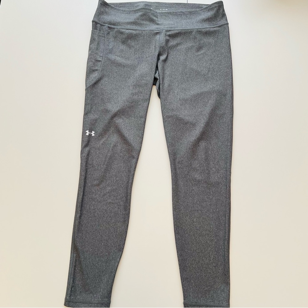 Under Armour Women’s Grey Compression HeatGear Leggings Size XL